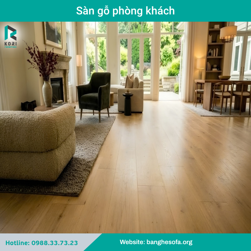 Sàn gỗ phòng khách