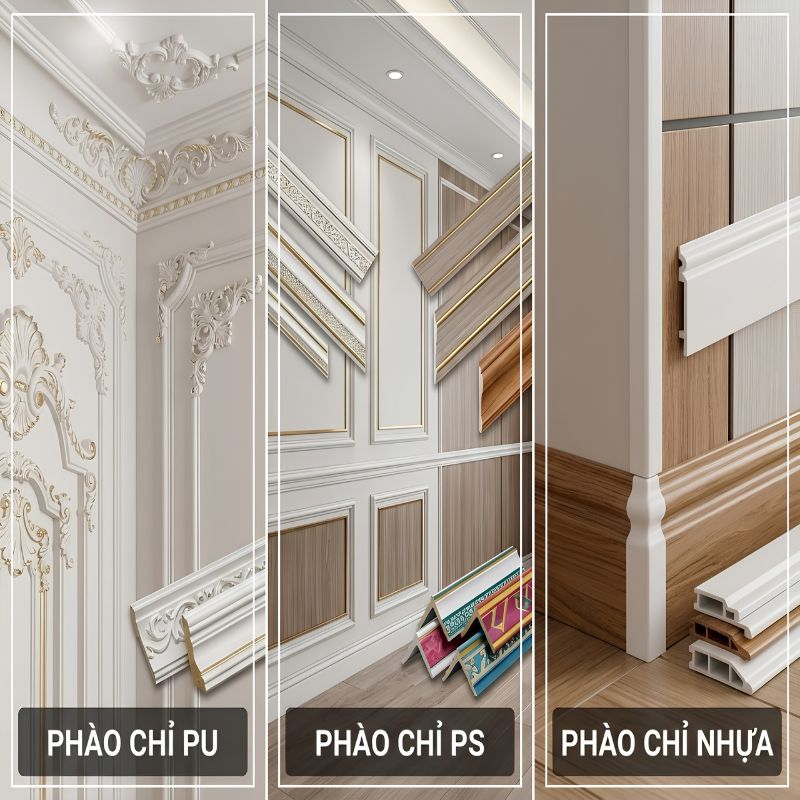 Các loại phào chỉ 